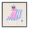 Stupell Industries Trendy Poodle Lounge Chair Framed Giclee, design by Krissy Mast